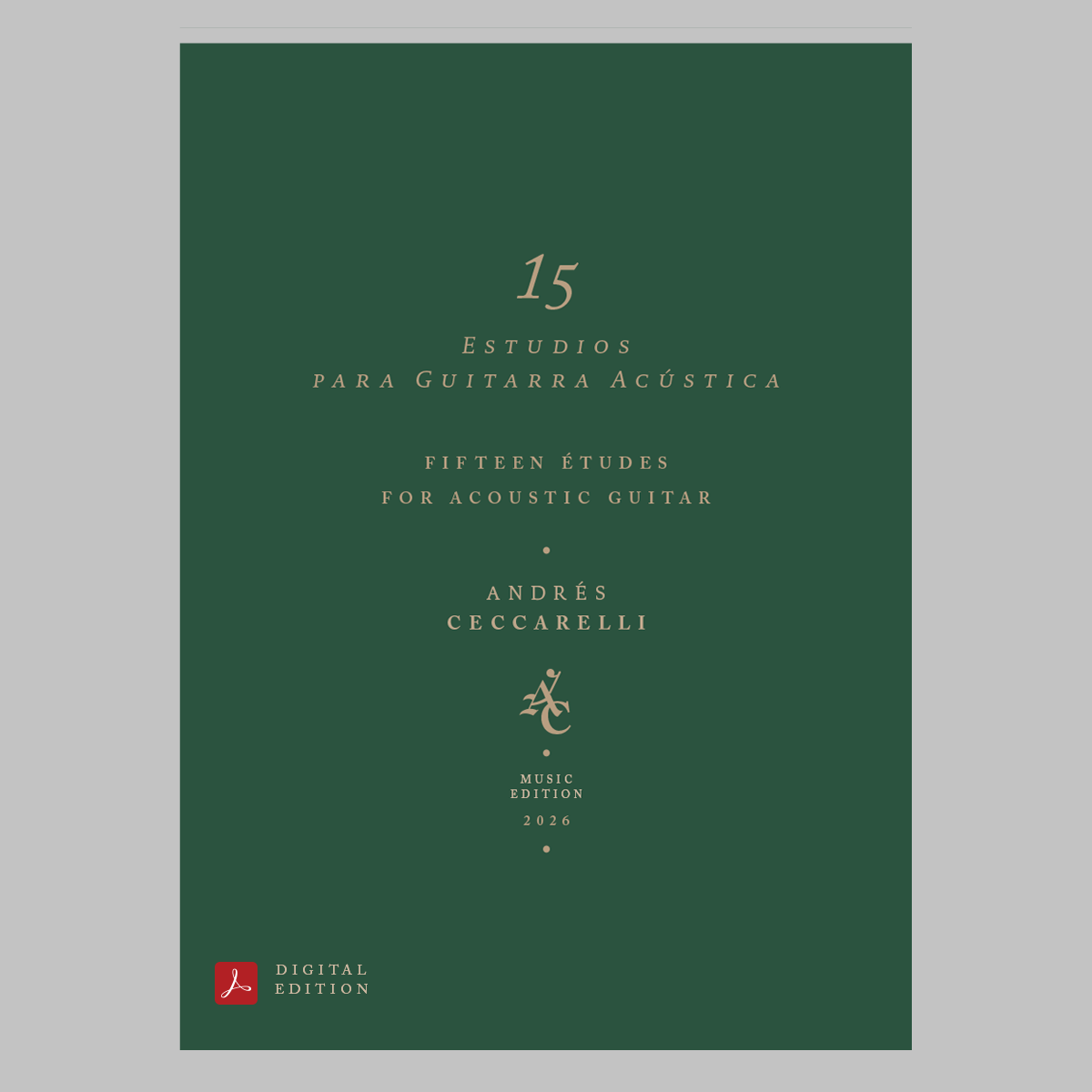 15 Études for Acoustic Guitar - digital edition