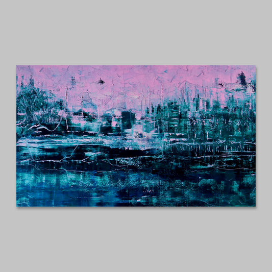 Paesaggio Lunare [oil on paper]