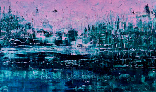 Paesaggio Lunare [oil on paper]